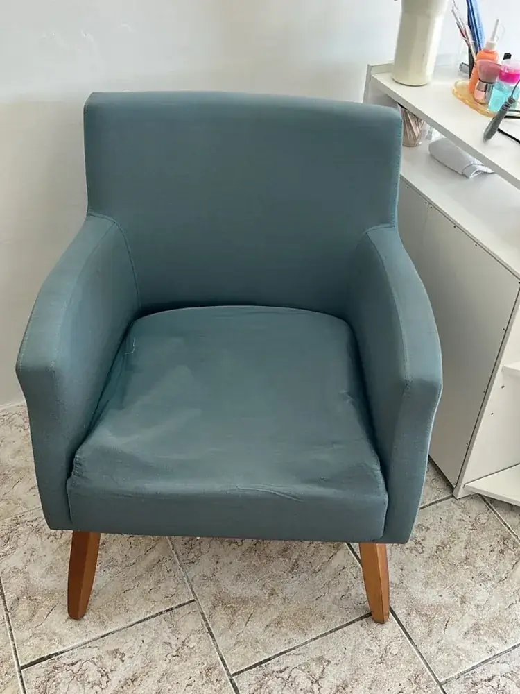 Poltrona depois da higienização NS Clean & Comfort